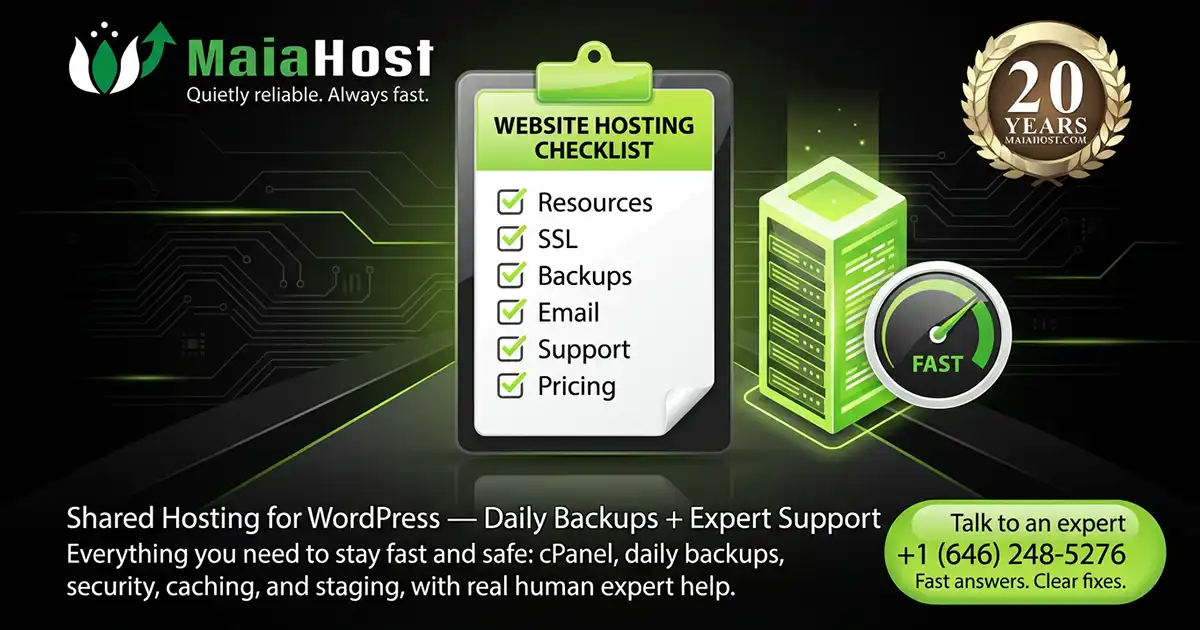 Website Hosting: What You Actually Need (and What You Can Skip)